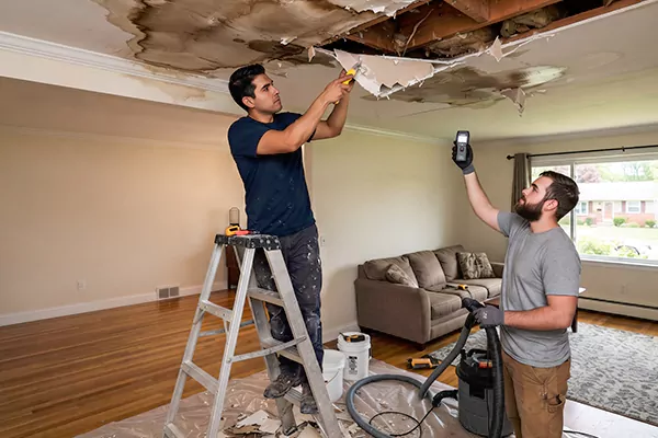 Ceiling Water Damage Restoration Alvin