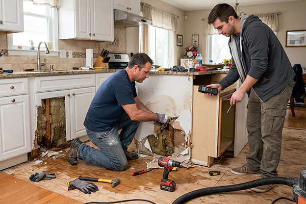 Kitchen Water Damage Repair Alvin