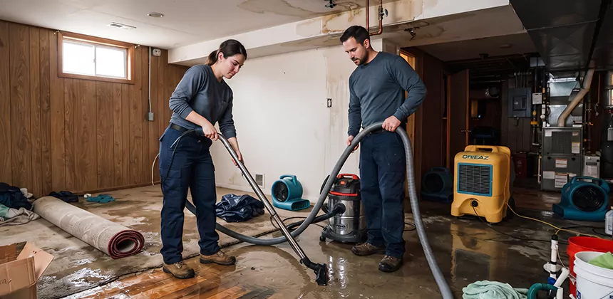 Frozen Pipe Burst Cleanup in Alvin