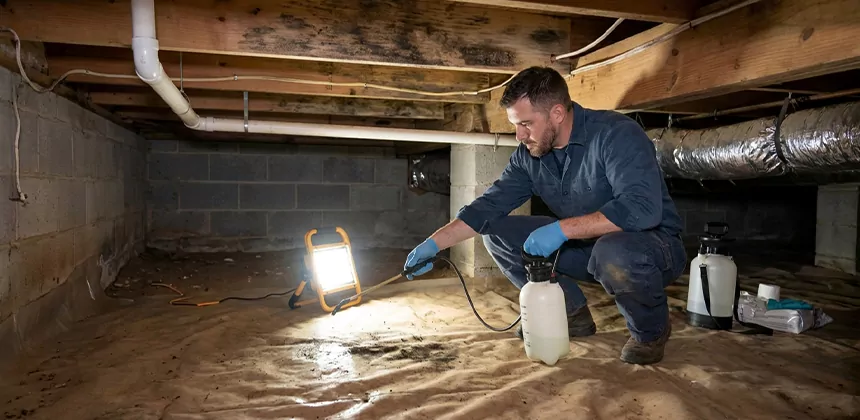 Crawl Space Mold Treatment in Alvin