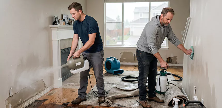 Post-Flood Sanitizing and Deodorizing in Alvin